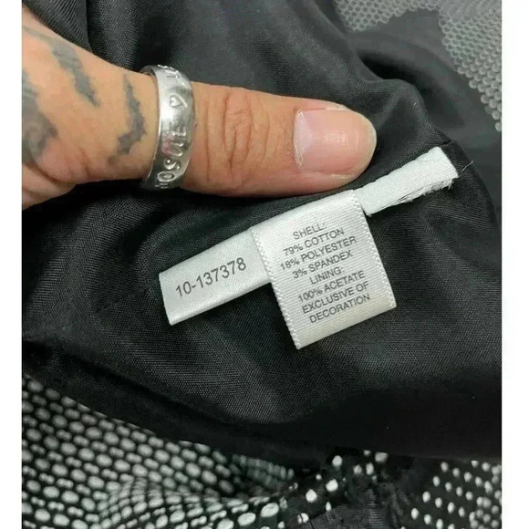 Ann Taylor Dress Black Strapless White Polka Dot Sheath Built-in Bra Size 6 - Picture 15 of 16